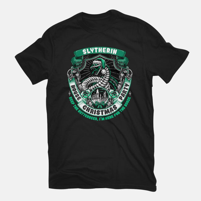 Holidays At The Slytherin House-mens basic tee-glitchygorilla