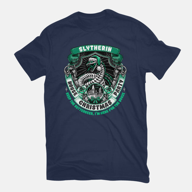 Holidays At The Slytherin House-mens basic tee-glitchygorilla