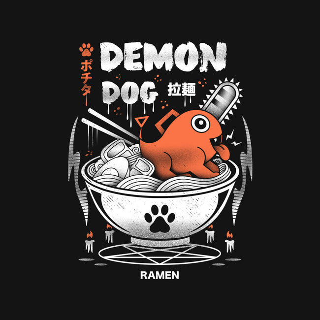 Demon Dog Ramen-none stretched canvas-Logozaste