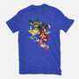 Rangers Pose-youth basic tee-nickzzarto