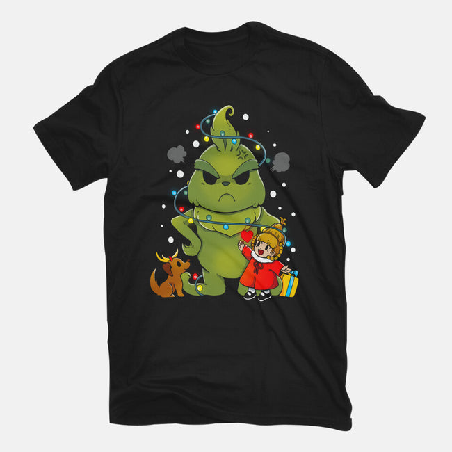 A Grumpy Christmas-womens fitted tee-Vallina84
