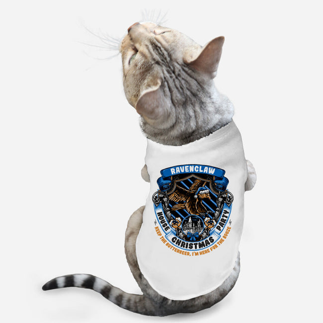 Holidays At The Ravenclaw House-cat basic pet tank-glitchygorilla
