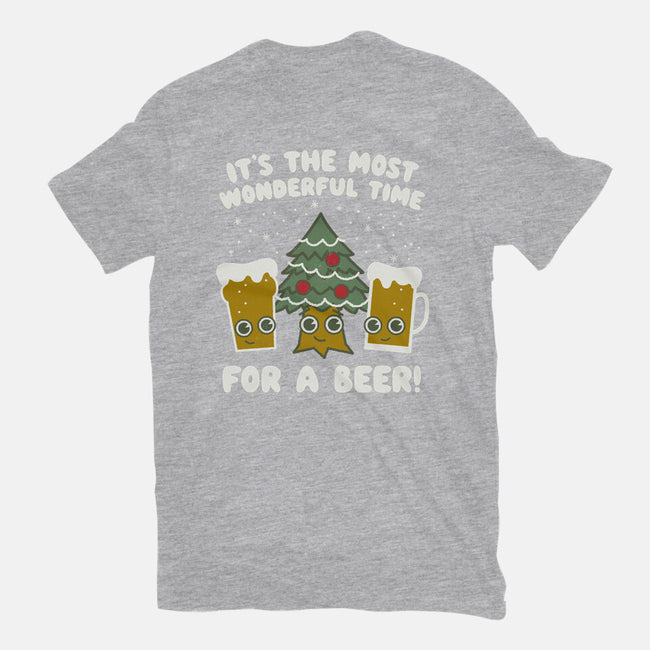 Most Wonderful Time-womens fitted tee-Weird & Punderful