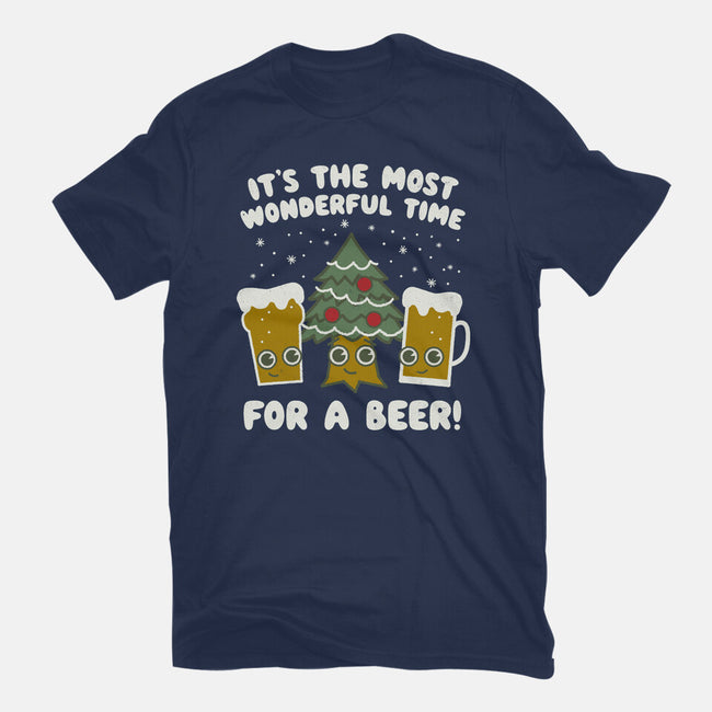 Most Wonderful Time-womens fitted tee-Weird & Punderful