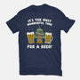 Most Wonderful Time-womens fitted tee-Weird & Punderful