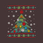 Ugly Rpg Christmas-none polyester shower curtain-Vallina84