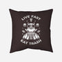 And Eat Trash-none removable cover throw pillow-Alundrart