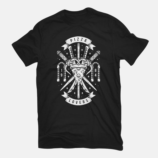 Turtle Pizza Lovers-mens heavyweight tee-Alundrart