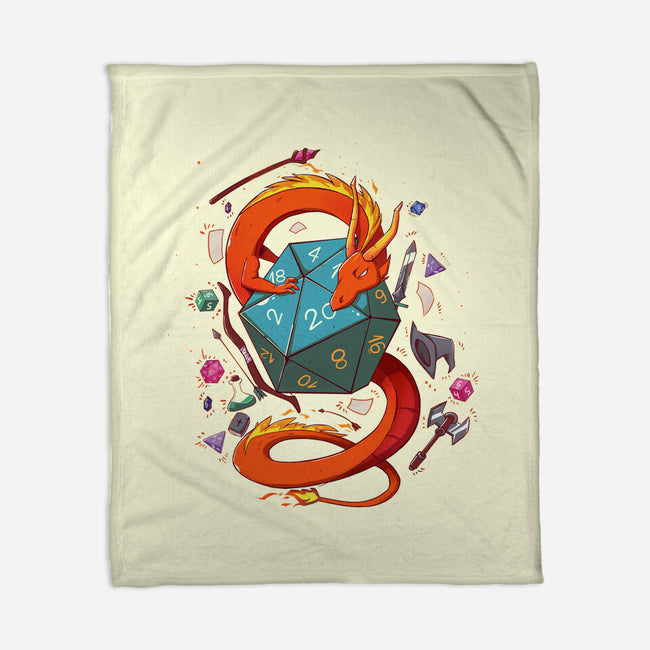 RPG Dragon-none fleece blanket-jacnicolauart