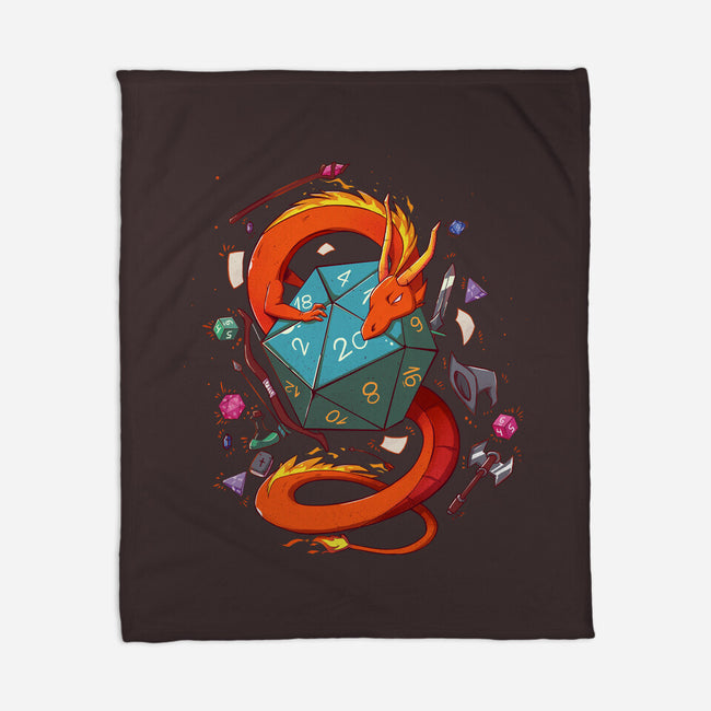 RPG Dragon-none fleece blanket-jacnicolauart