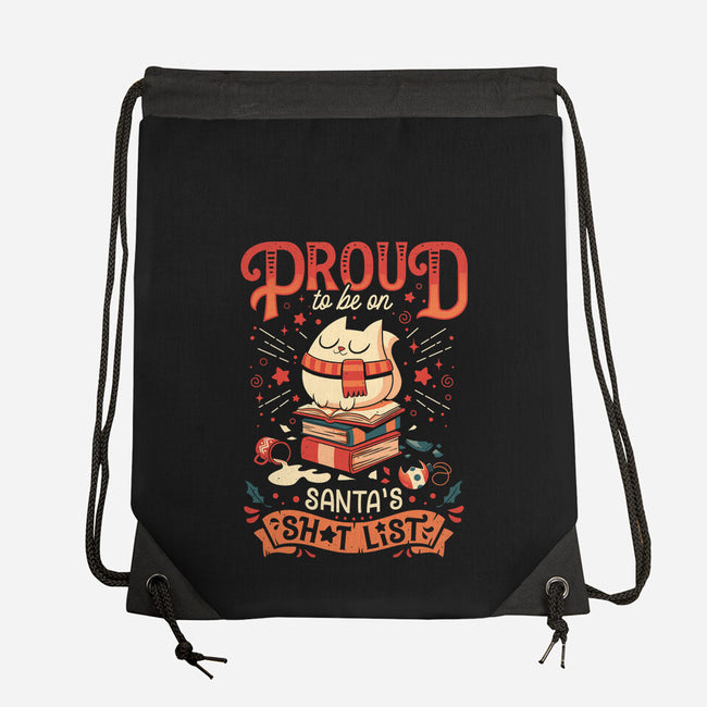Proud Naughty Cat-none drawstring bag-Snouleaf
