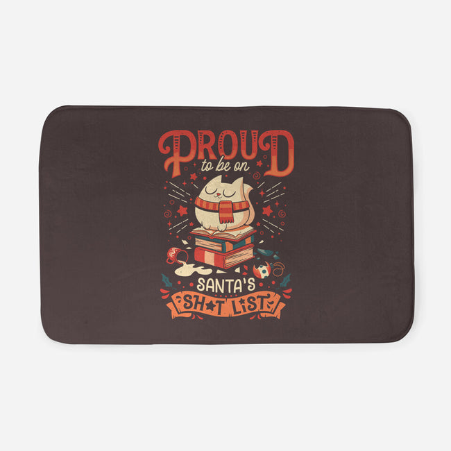 Proud Naughty Cat-none memory foam bath mat-Snouleaf