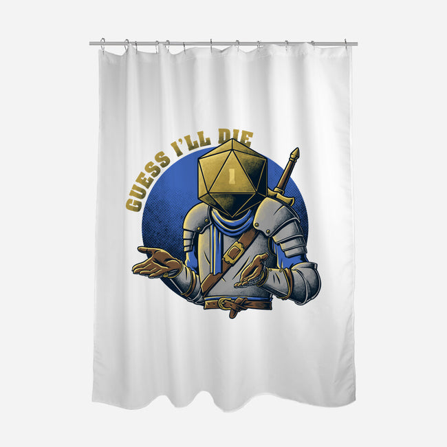RPG Guess I'll Die-none polyester shower curtain-The Inked Smith