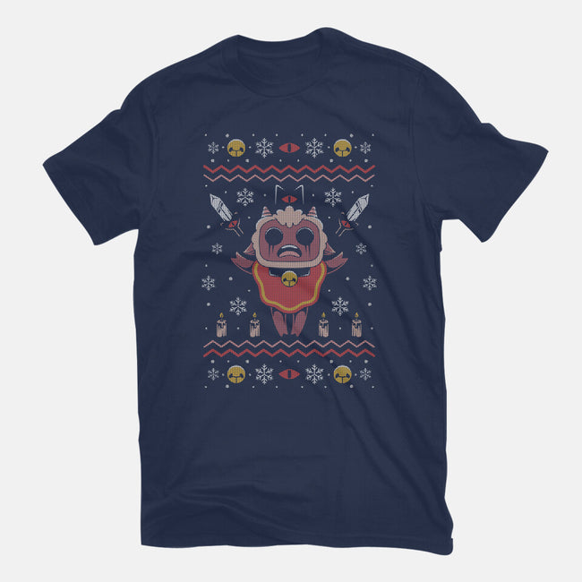 Lamb Christmas-unisex basic tee-Alundrart