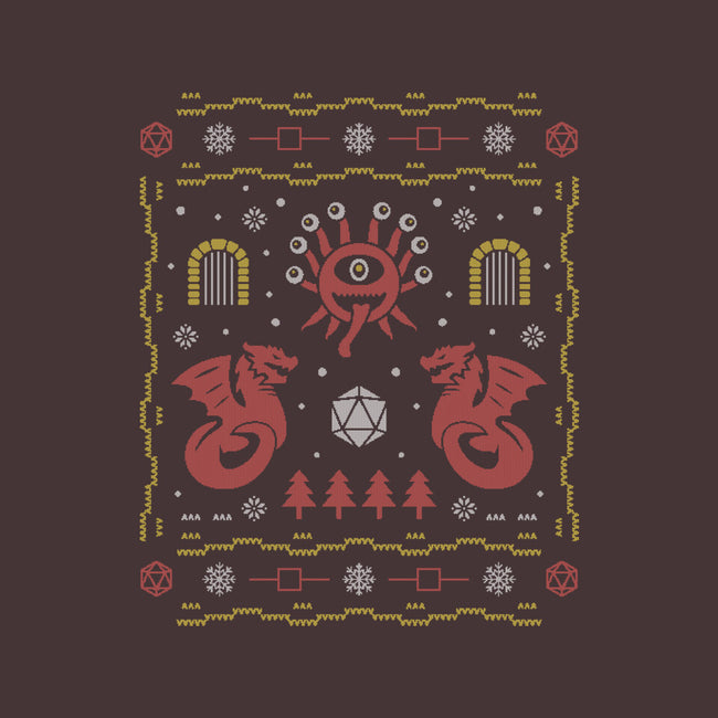 Beholder Christmas Sweater-none stretched canvas-Logozaste