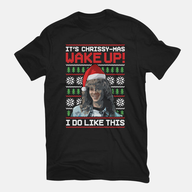 Happy Chrissymas-womens fitted tee-rocketman_art