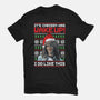 Happy Chrissymas-womens fitted tee-rocketman_art