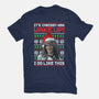 Happy Chrissymas-womens fitted tee-rocketman_art