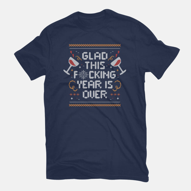 Glad This Year Is Over-youth basic tee-eduely