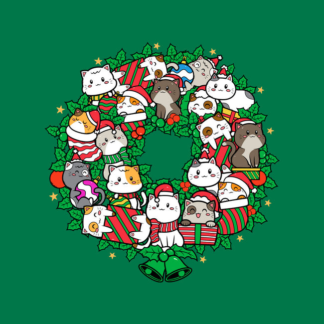Catmas Wreath-none stretched canvas-bloomgrace28