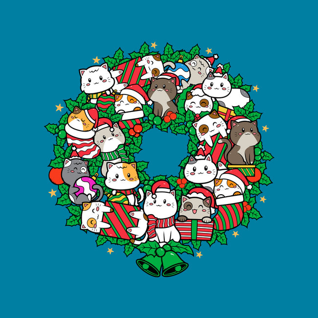Catmas Wreath-none stretched canvas-bloomgrace28