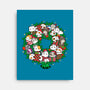 Catmas Wreath-none stretched canvas-bloomgrace28