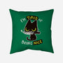 Tired Of Being Nice-none removable cover throw pillow-BlancaVidal