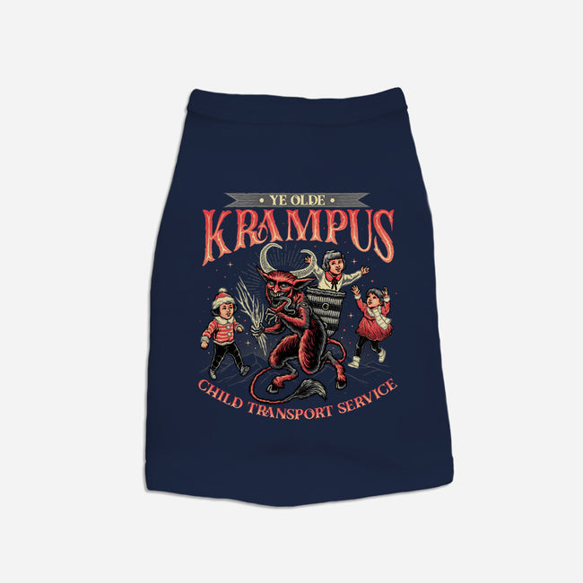 Krampus Christmas-dog basic pet tank-momma_gorilla
