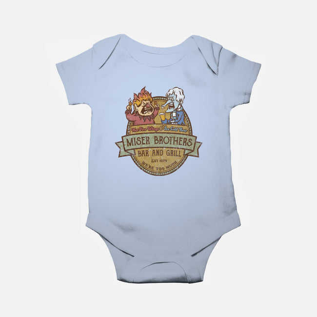 Miser Brothers Bar And Grill-baby basic onesie-kg07