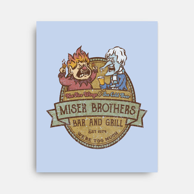 Miser Brothers Bar And Grill-none stretched canvas-kg07