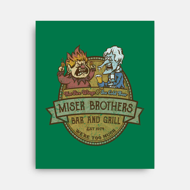 Miser Brothers Bar And Grill-none stretched canvas-kg07