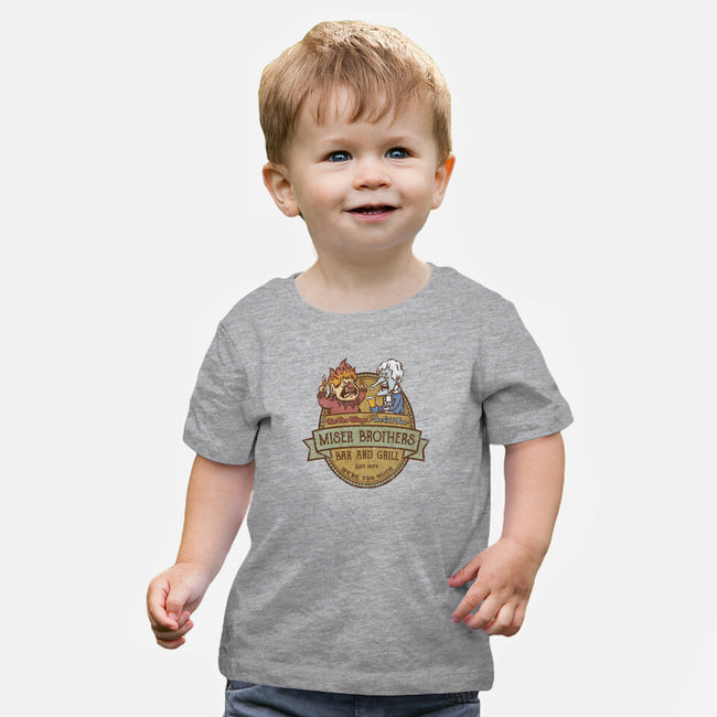 Miser Brothers Bar And Grill-baby basic tee-kg07