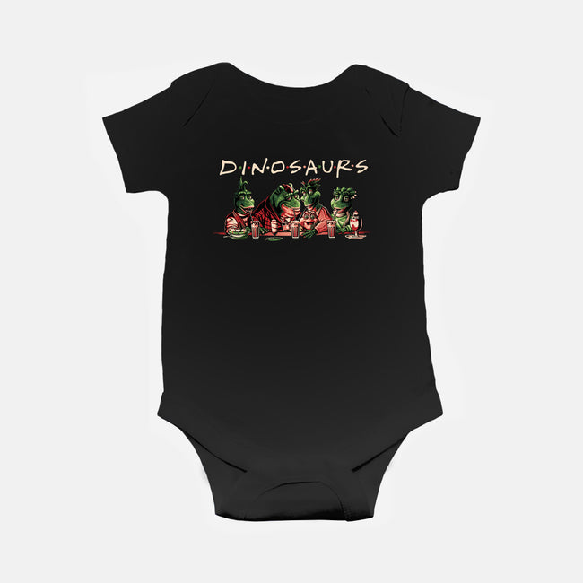 D-I-N-O-S-A-U-R-S-baby basic onesie-goodidearyan