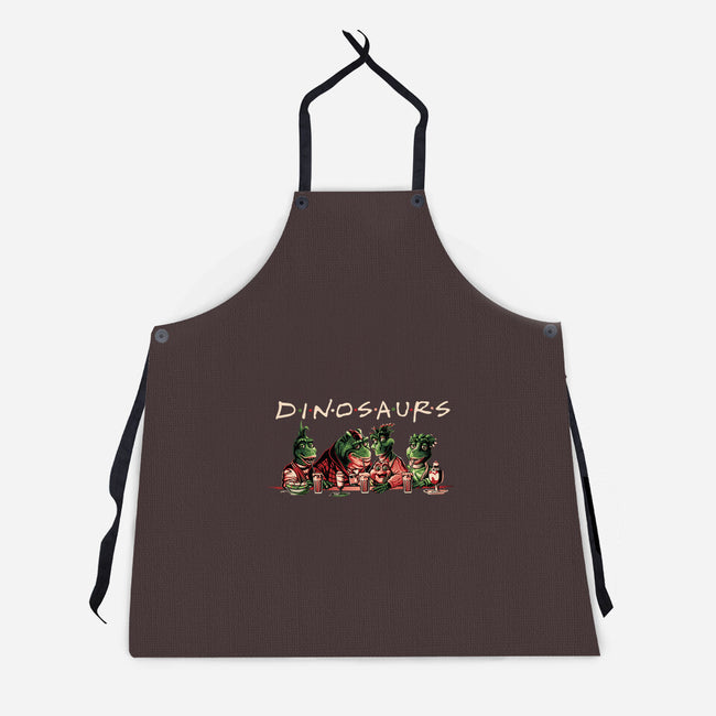 D-I-N-O-S-A-U-R-S-unisex kitchen apron-goodidearyan