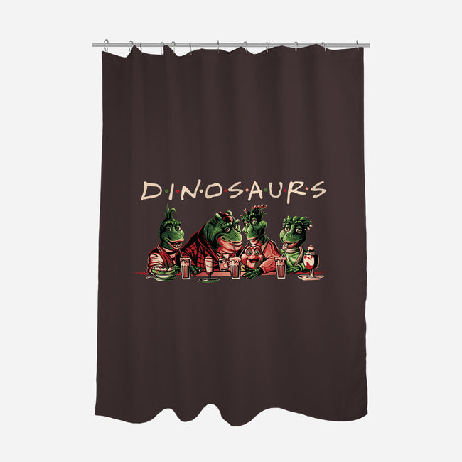 D-I-N-O-S-A-U-R-S-none polyester shower curtain-goodidearyan