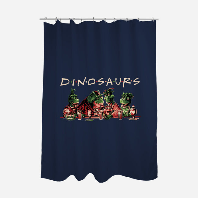 D-I-N-O-S-A-U-R-S-none polyester shower curtain-goodidearyan