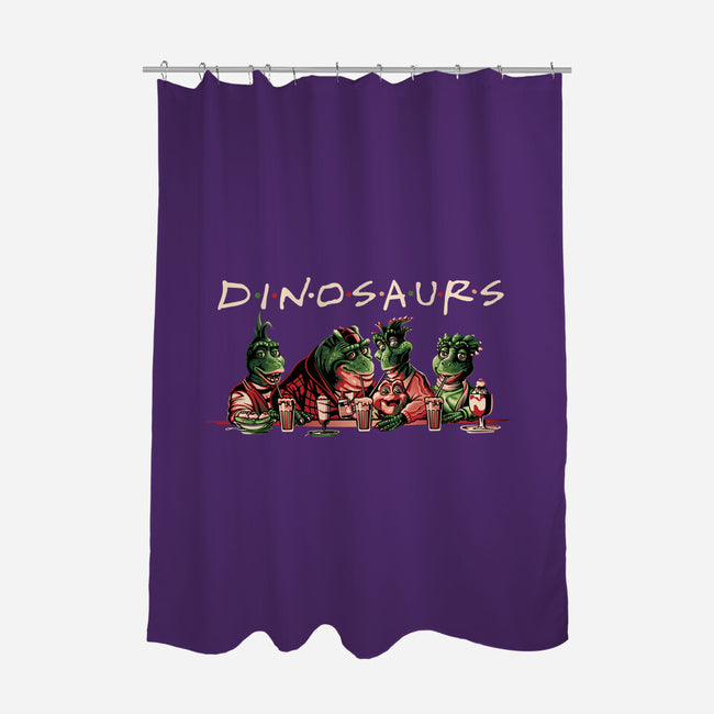 D-I-N-O-S-A-U-R-S-none polyester shower curtain-goodidearyan