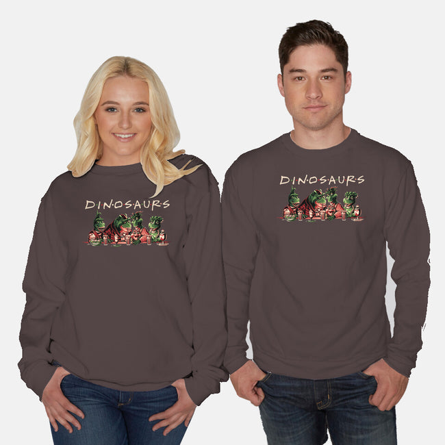 D-I-N-O-S-A-U-R-S-unisex crew neck sweatshirt-goodidearyan