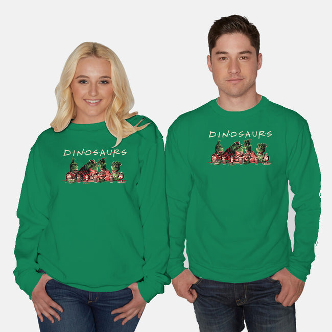 D-I-N-O-S-A-U-R-S-unisex crew neck sweatshirt-goodidearyan