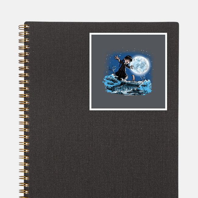 Thing And Wednesday-none glossy sticker-zascanauta