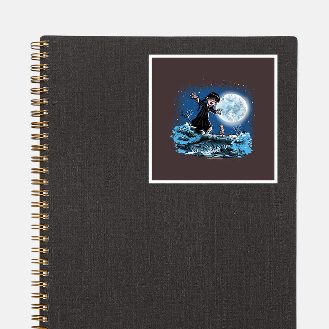 Thing And Wednesday-none glossy sticker-zascanauta
