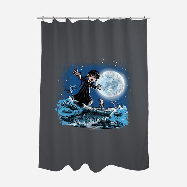 Thing And Wednesday-none polyester shower curtain-zascanauta