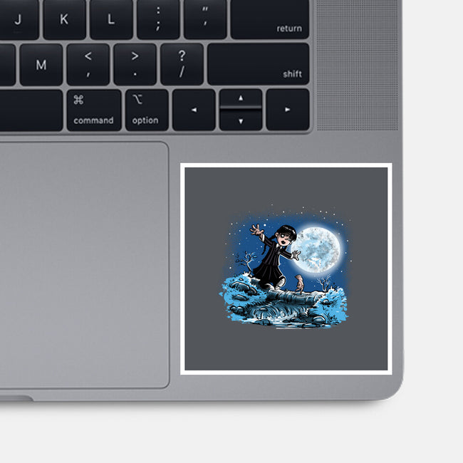 Thing And Wednesday-none glossy sticker-zascanauta