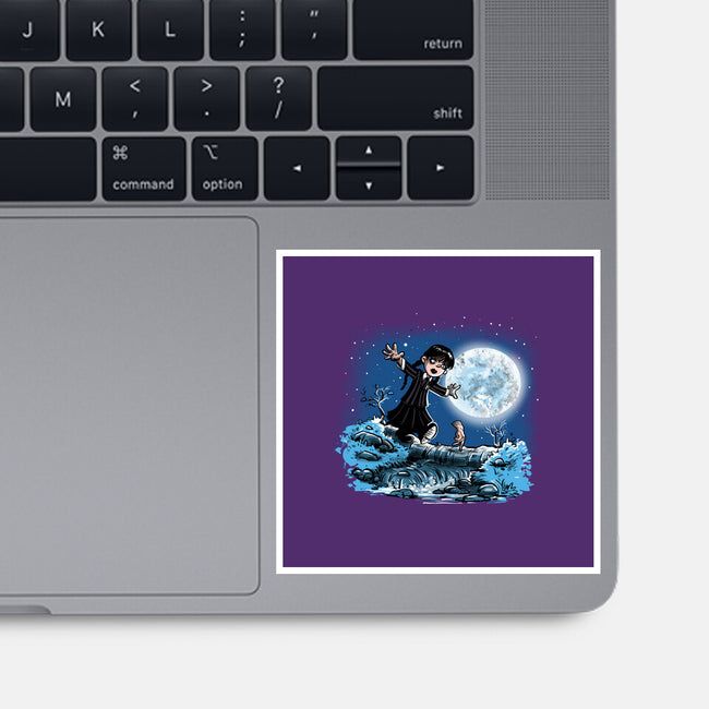 Thing And Wednesday-none glossy sticker-zascanauta