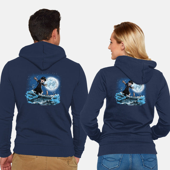 Thing And Wednesday-unisex zip-up sweatshirt-zascanauta