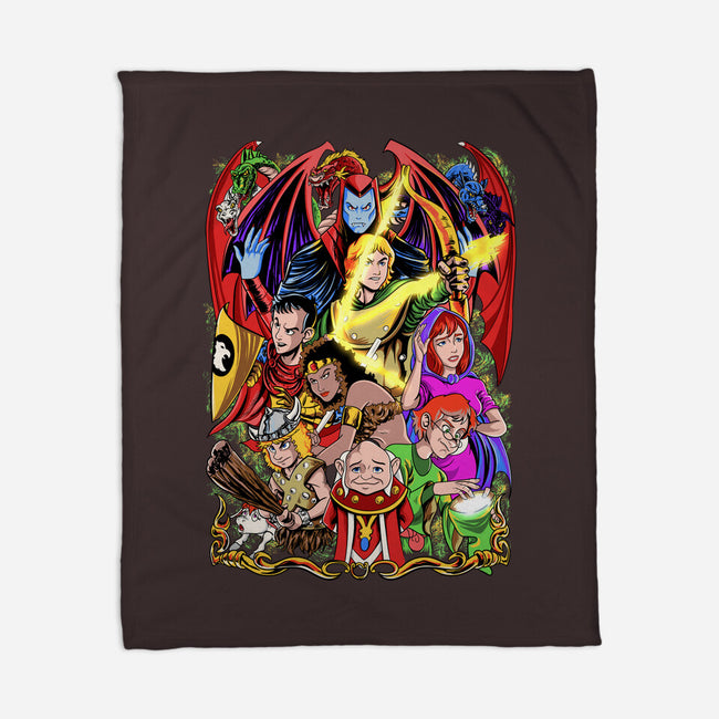 D&D-none fleece blanket-Nihon Bunka