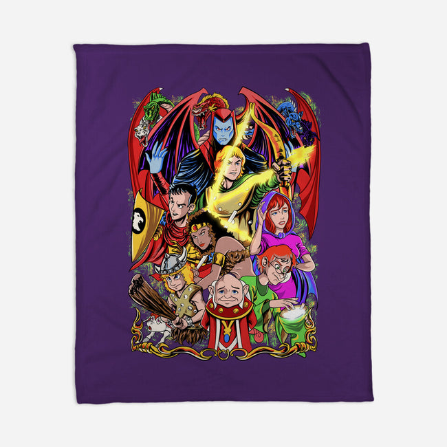 D&D-none fleece blanket-Nihon Bunka