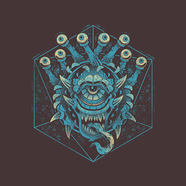 The Beholder And The Dice-none matte poster-Logozaste
