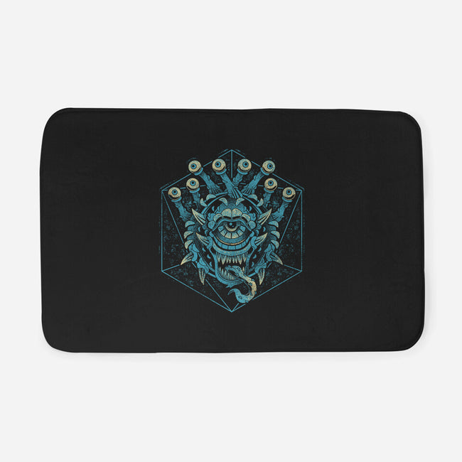 The Beholder And The Dice-none memory foam bath mat-Logozaste
