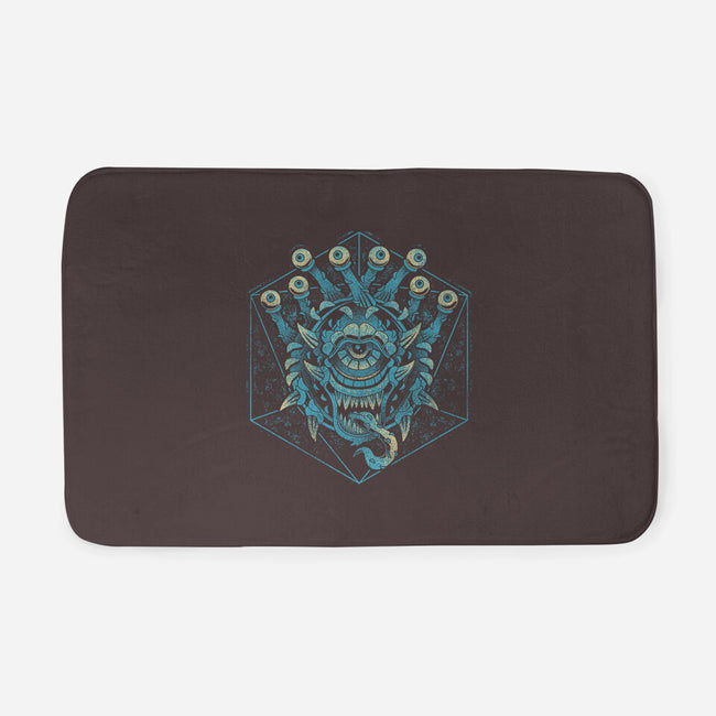 The Beholder And The Dice-none memory foam bath mat-Logozaste